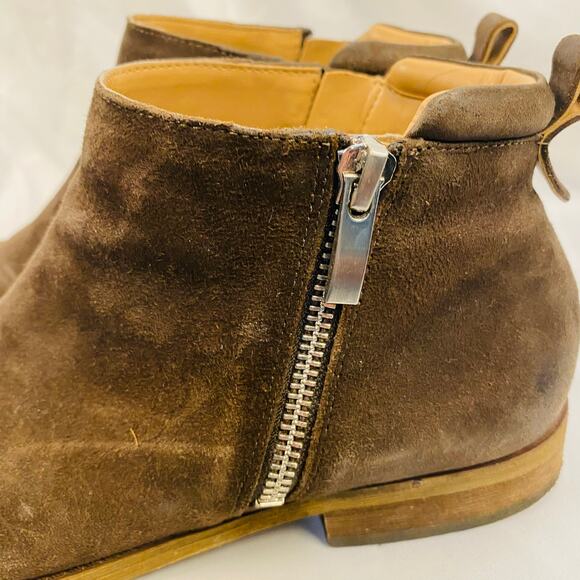 Franco Sarto Brown Suede Keegan Ankle Bootie Size 7.5 - Picture 3 of 7